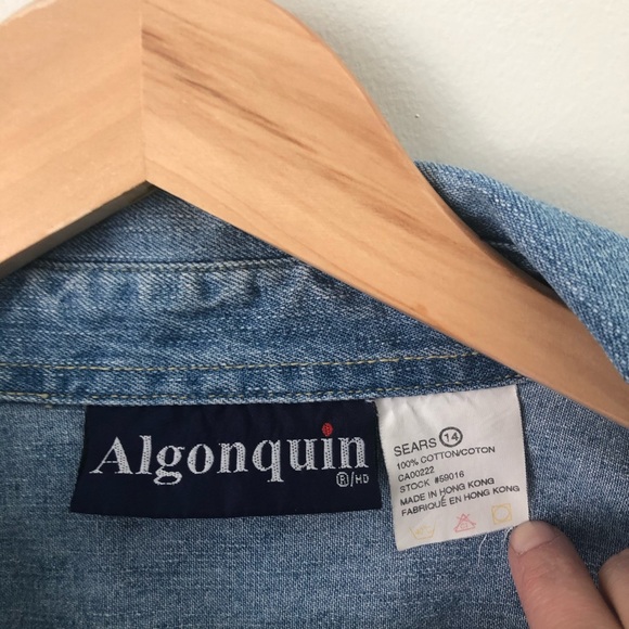 ✨SALE ✨Vintage Jean Button Up - Picture 3 of 4